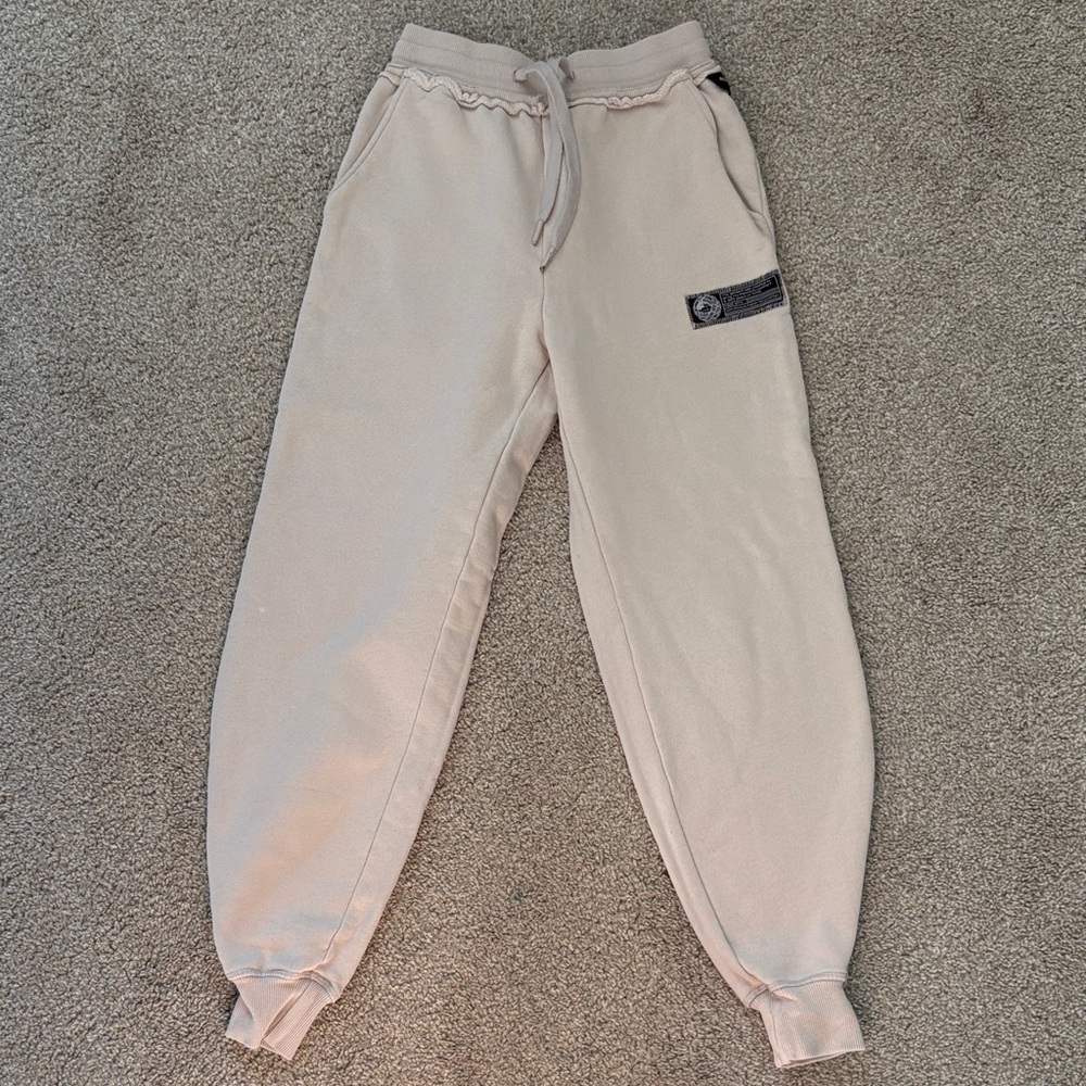 Cream Alphalete Joggers